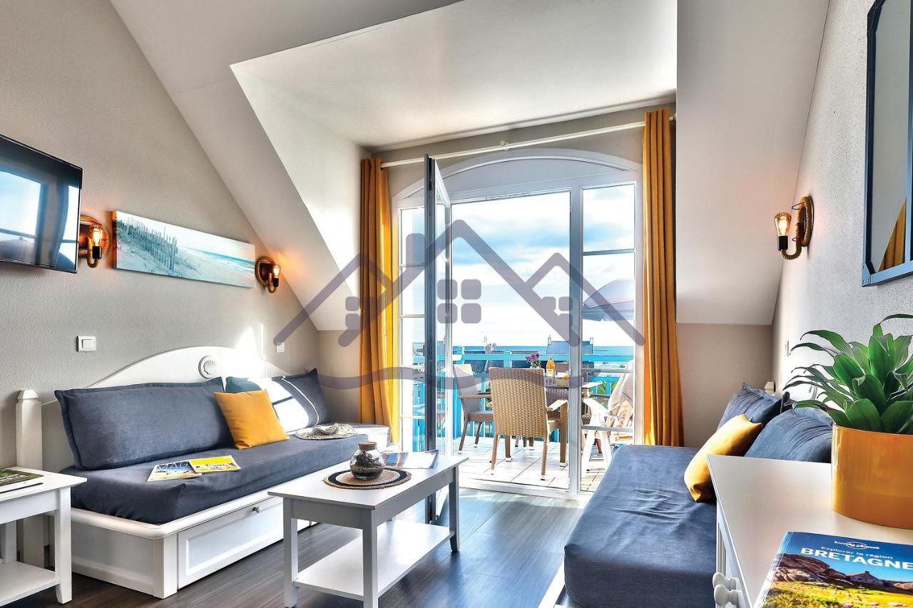 Au Guilvinec Seaside Retreat: Ocean Views, Pool & Garden Oasis Apartment Exterior photo